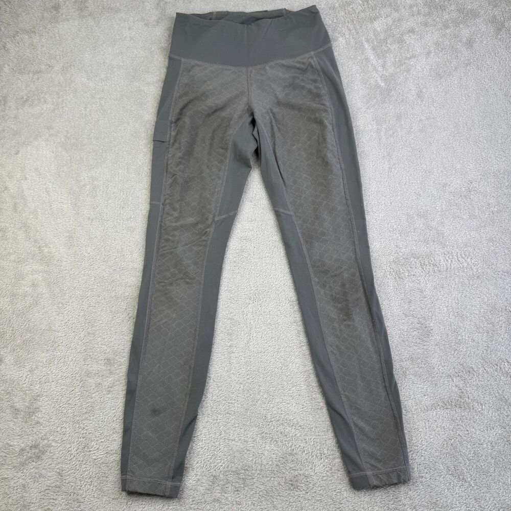 Kuhl Transcendr Leggings Womens XS Gray Stretch High Waisted Logo Gym Workout